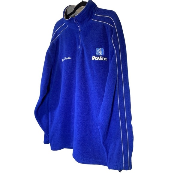 DUKE BLUE DEVILS University Men size Large 1/4 zip pullover jacket long sleeve - Picture 6 of 10